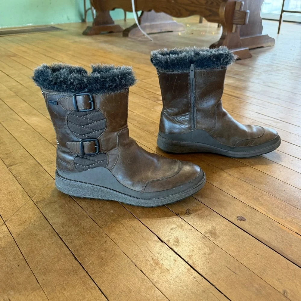 Merrell Tremblant‎ Ezra Buckle WP Ice Waterproof Winter Boots Womens 8.5 Brown
